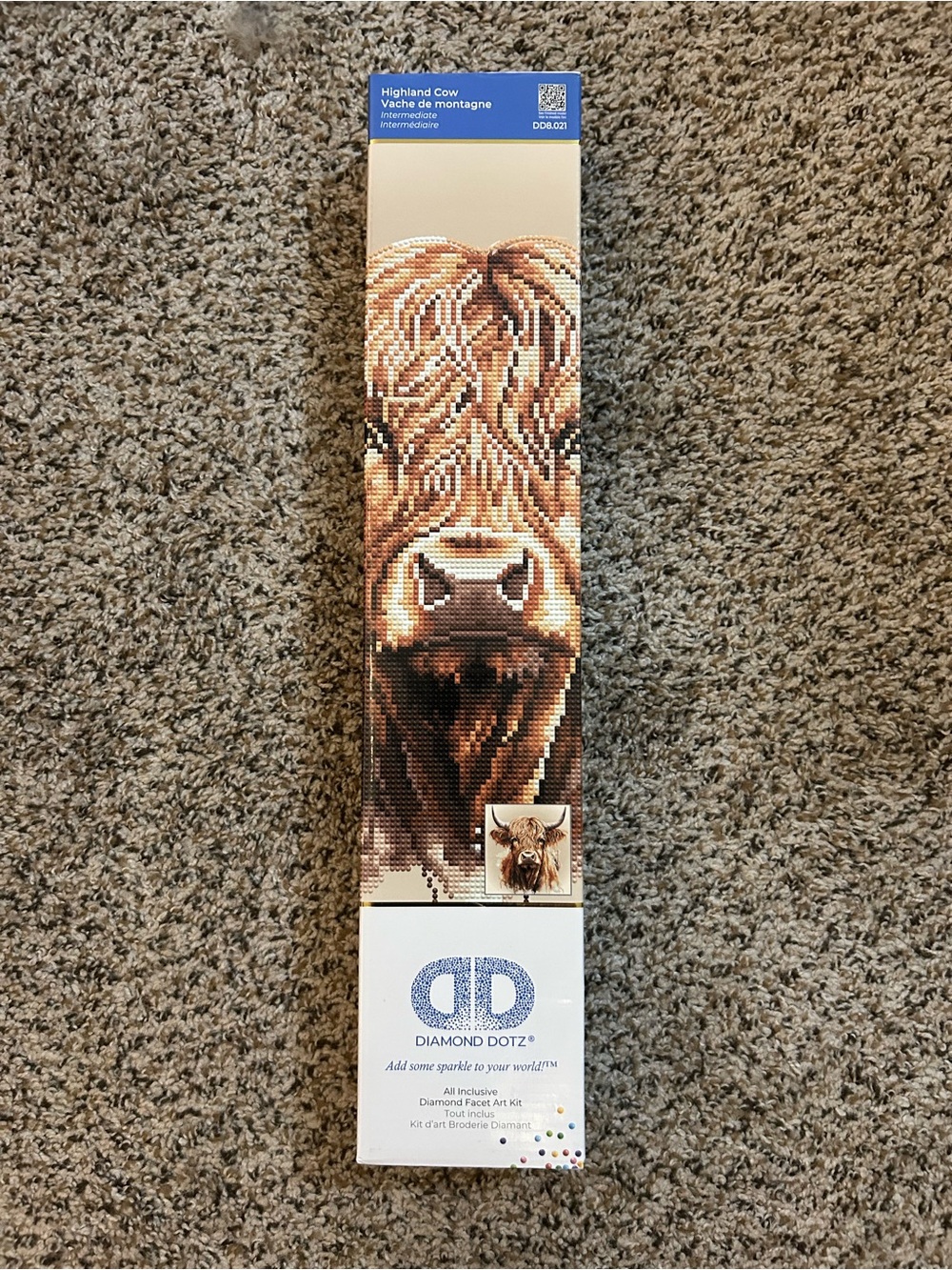 *New* Diamond Dotz highland cow craft kit